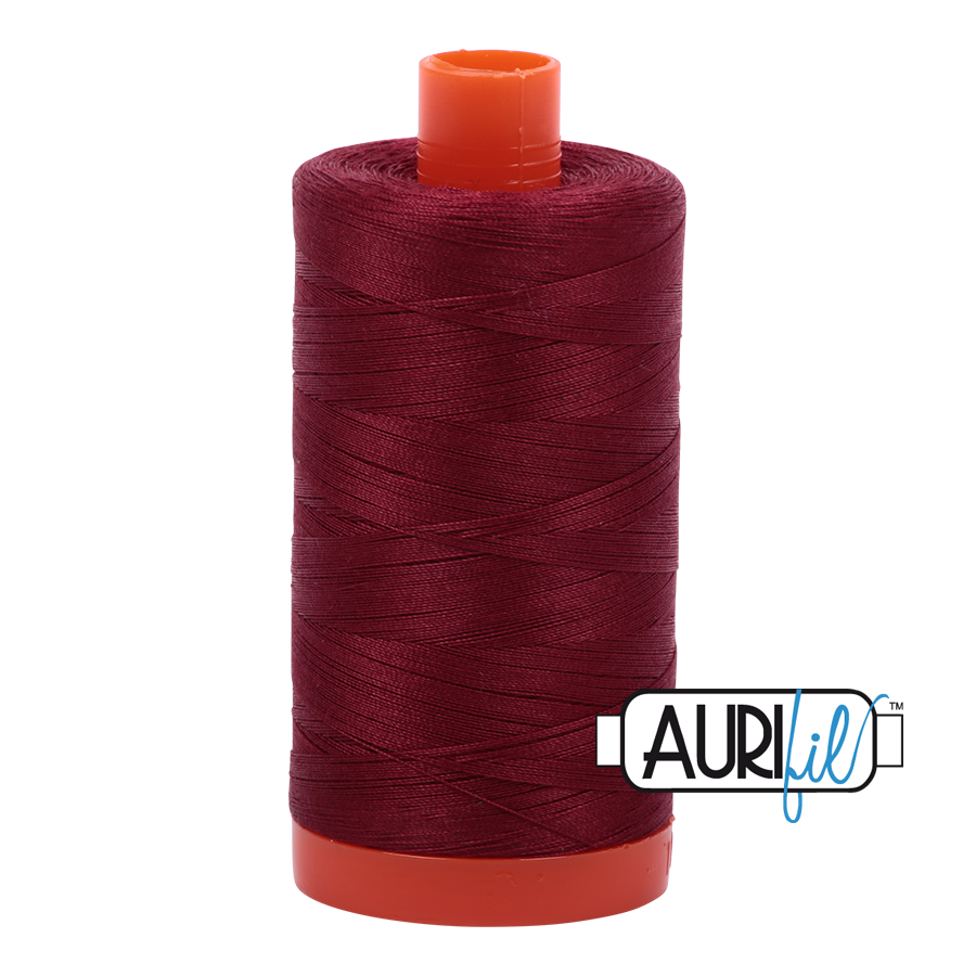 Aurifil 50wt 2460 Dark Carmine Red 100% puuvilla -ompelulanka