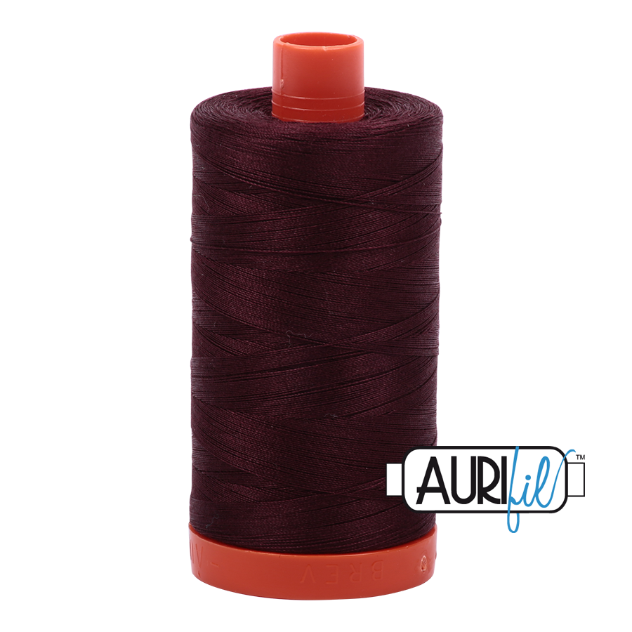 Aurifil 50wt 2468 Dark Wine 100% puuvilla -ompelulanka