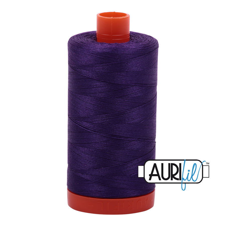 Aurifil 50wt 2545 Medium Purple 100% cotton sewing thread