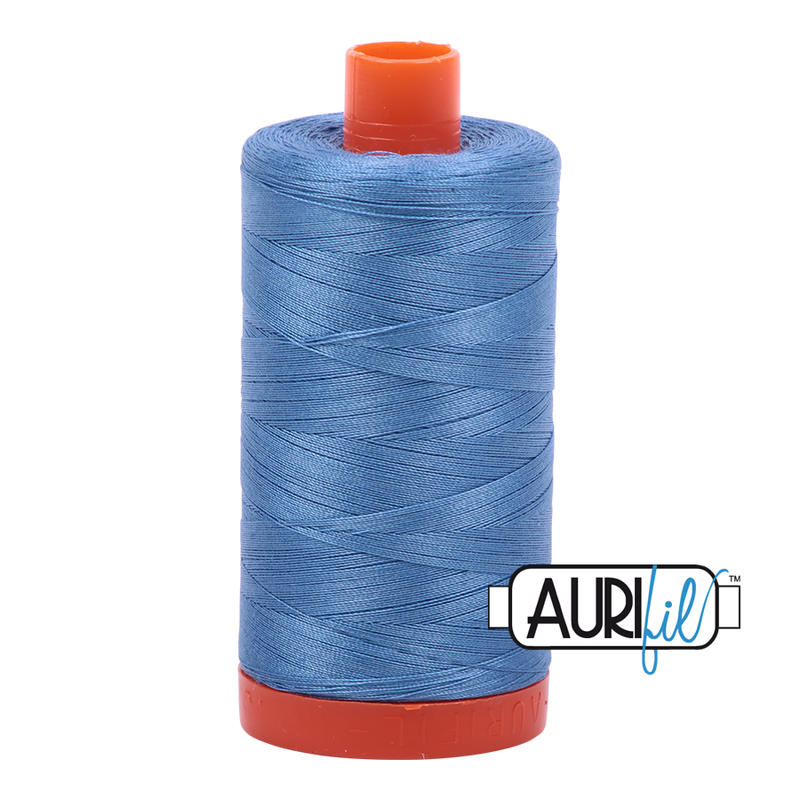 Aurifil 50wt 2725 Light Wedgewood 100% cotton sewing thread