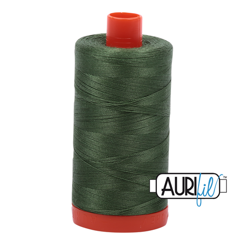Aurifil 50wt 2890 Dark Grass Green 100% puuvilla -ompelulanka
