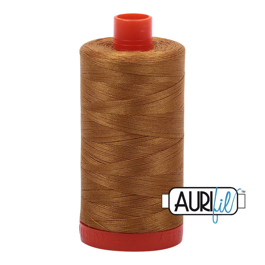 Aurifil 50wt 2975 Brass 100% puuvilla -ompelulanka