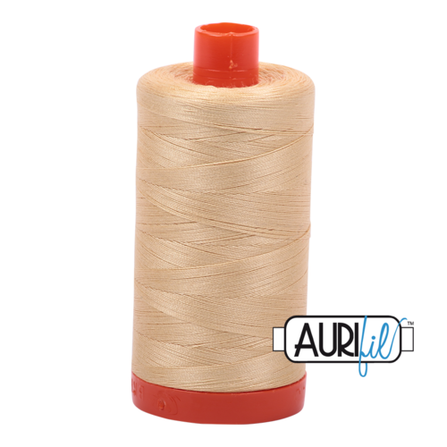 Aurifil 50wt 6001 Light Caramel 100% cotton sewing thread