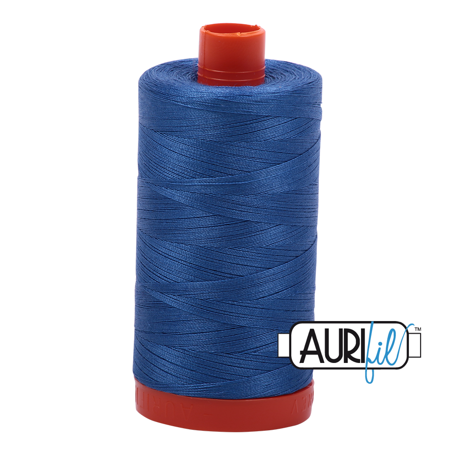 Aurifil 50wt 6738 Peacock Blue 100% puuvilla -ompelulanka