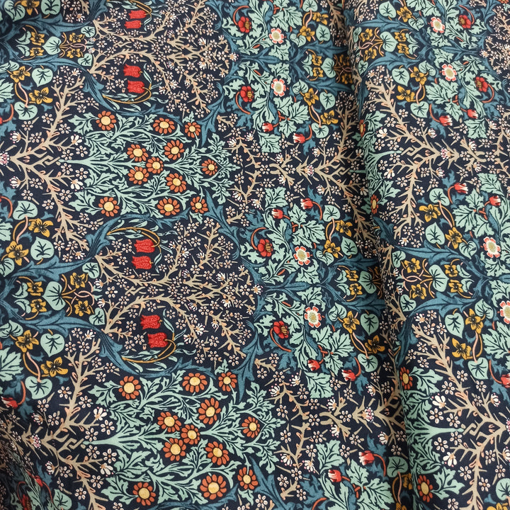 Morris&Co. Granada Blackthorn Indigo PWWM055.INDIGO puuvillakangas