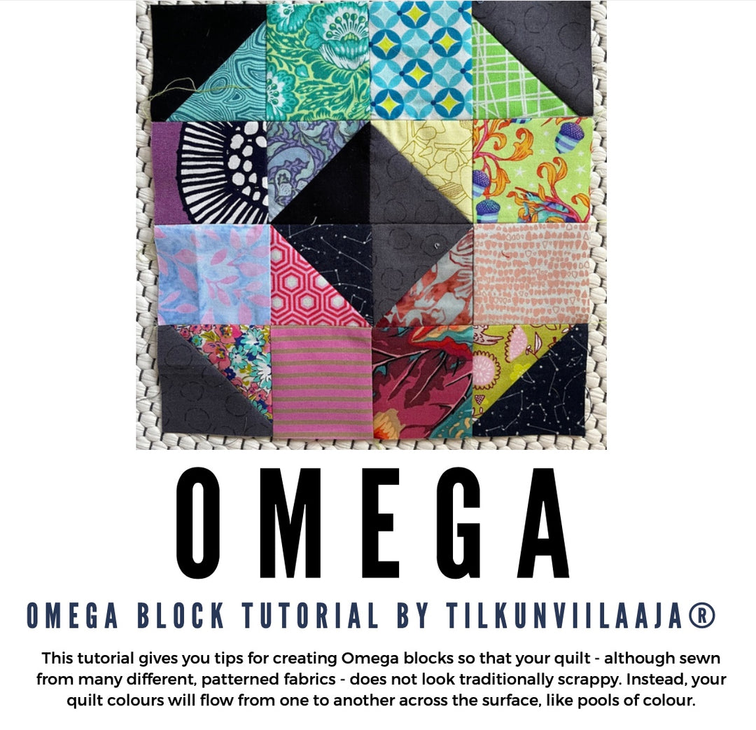 Omega – tilkkublokki- ja tilkkupeitto-ohje