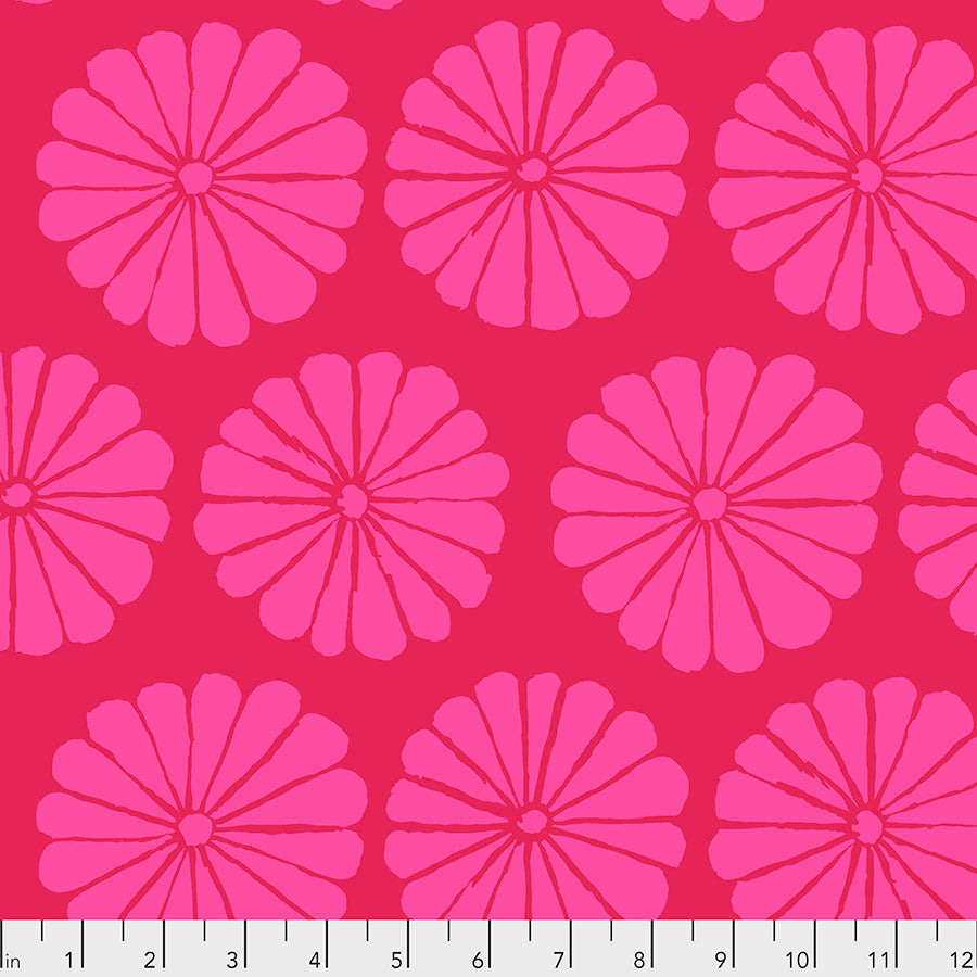 Kaffe Fassett Spring 2021 Damask Flower Magenta puuvillakangas