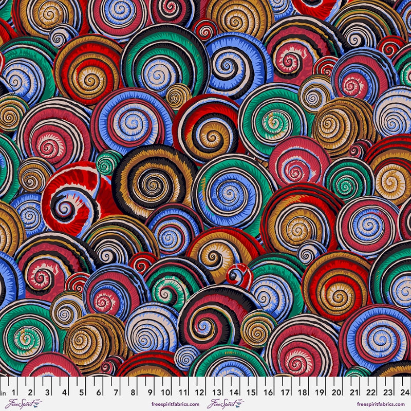 Kaffe Fassett, Spring 2022 Spiral Shells - Dark PWPJ073.DARK puuvillakangas