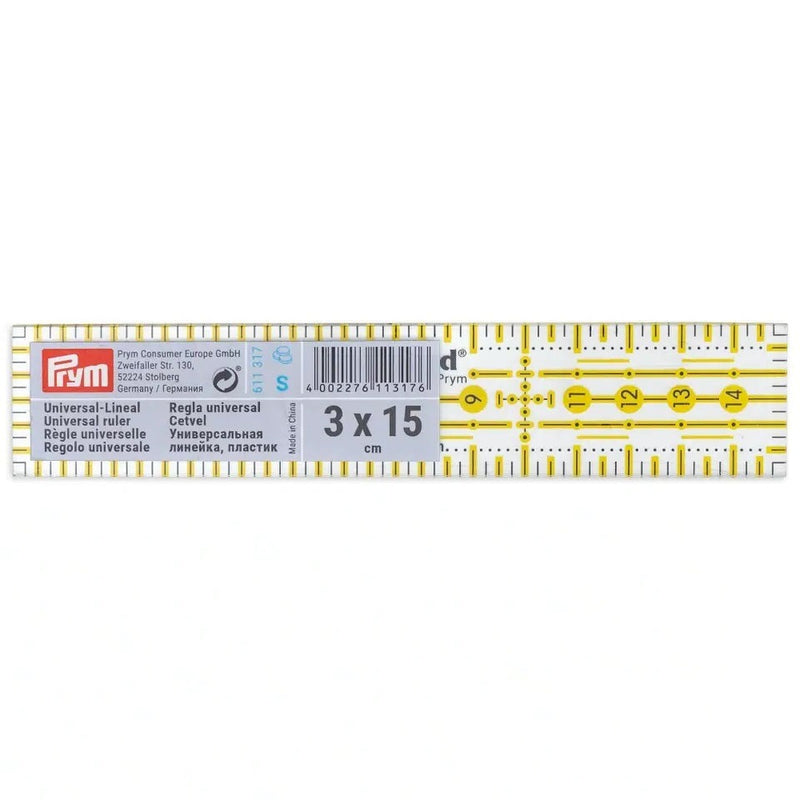 Prym Omnigrid Universal viivain 3x15cm