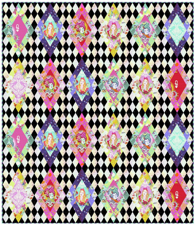 Pawn to Queen Quilt featuring Curiouser and Curiouser tilkkutyöohje, FreeSpirit, ILMAINEN