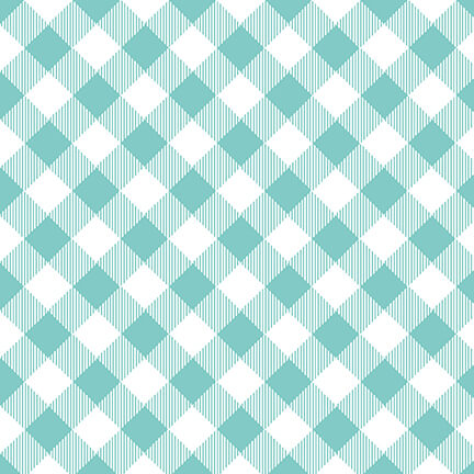 Priscilla Blain Priscilla's Plaids Aqua 9300-101, vaaleanvihreä vinoruutukuosi puuvillakangas