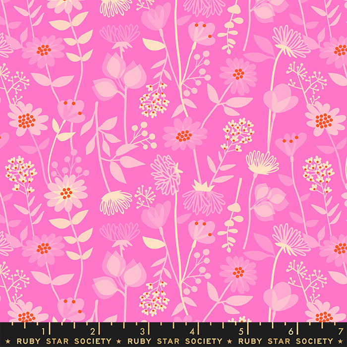 Ruby Star Society, Stay Gold RS0021-13 Pink Meadow puuvillakangas