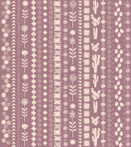 Ruby Star Society, Heirloom, Garden Rows Lilac RS4023-14 valkaisematon puuvillakangas