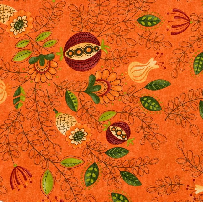 Sandy Gervais - Hello Fall, Pumpkin17781 12 puuvillakangas