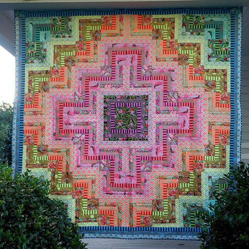 Stained Glass Quilt Everglow quilt pattern - Tula Pink FREE
