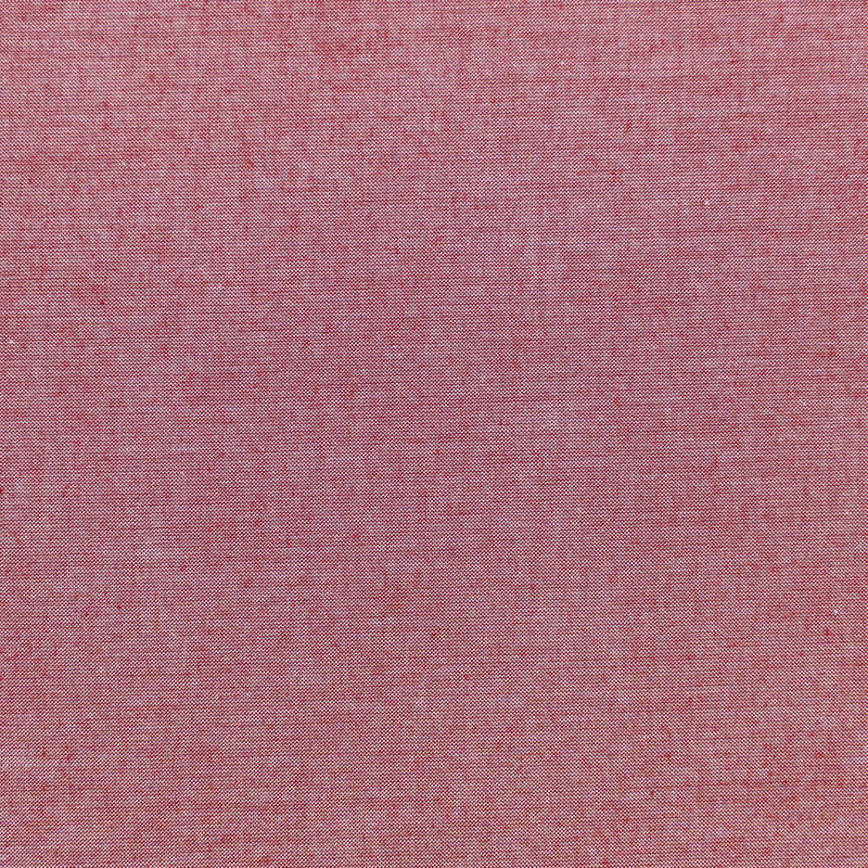 Tilda Chambray Red yksivärinen, lankavärjätty puuvillakangas, ajaton ja pehmeä tekstuuri ompelu- ja tilkkuprojekteihin. 