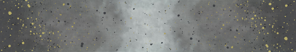 Lähikuva V&Co Ombre Galaxy Metallic Graphite Grey 10873-13M -puuvillakankaasta, jossa on metallinhohto ja liukuvärjäys, harmaa.