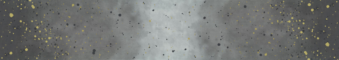 Lähikuva V&Co Ombre Galaxy Metallic Graphite Grey 10873-13M -puuvillakankaasta, jossa on metallinhohto ja liukuvärjäys, harmaa.