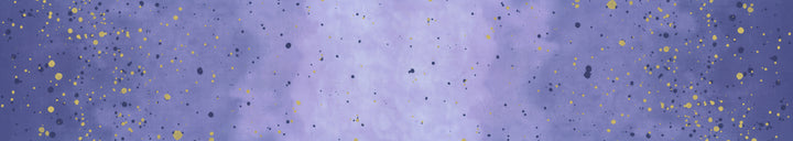 Lähikuva V&Co Ombre Galaxy Metallic Iris 10873-320M -puuvillakankaasta, jossa on metallinhohto ja liukuvärjäys.