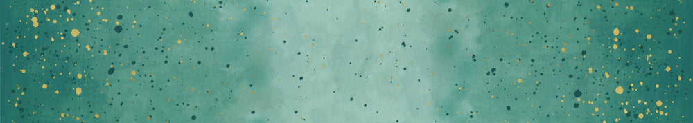 Lähikuva V&Co Ombre Galaxy Metallic Lagoon 10873-207M -puuvillakankaasta, jossa on metallinhohto ja liukuvärjäys.