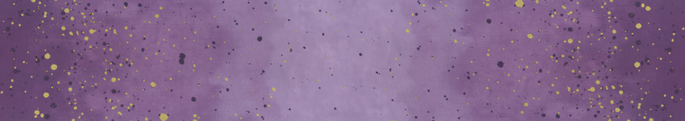 Lähikuva V&Co Ombre Galaxy Metallic Mauve 10873-319M -puuvillakankaasta, jossa on metallinhohto ja liukuvärjäys.