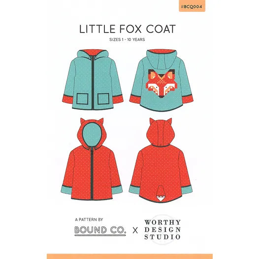 Little Fox Coat Pattern Annie Brady BC-Q004 Pikkukettu takki kaava