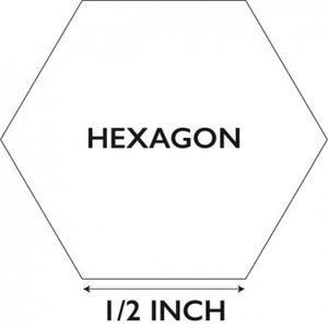 Hexagon 1/2 tuumaa, kuusikulmio-malline paperia 100 kpl