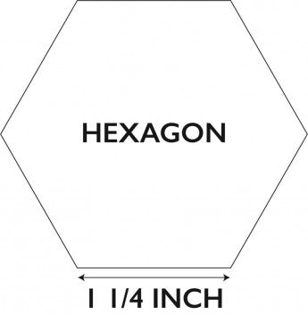 Hexagon 100x1 inch, kuusikulmio-malline paperia