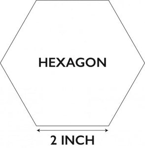 Hexagon 100x2 inch, kuusikulmio-malline paperia