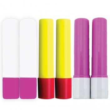 Sewline glue pen refill set of 6 pink-blue-yellow
