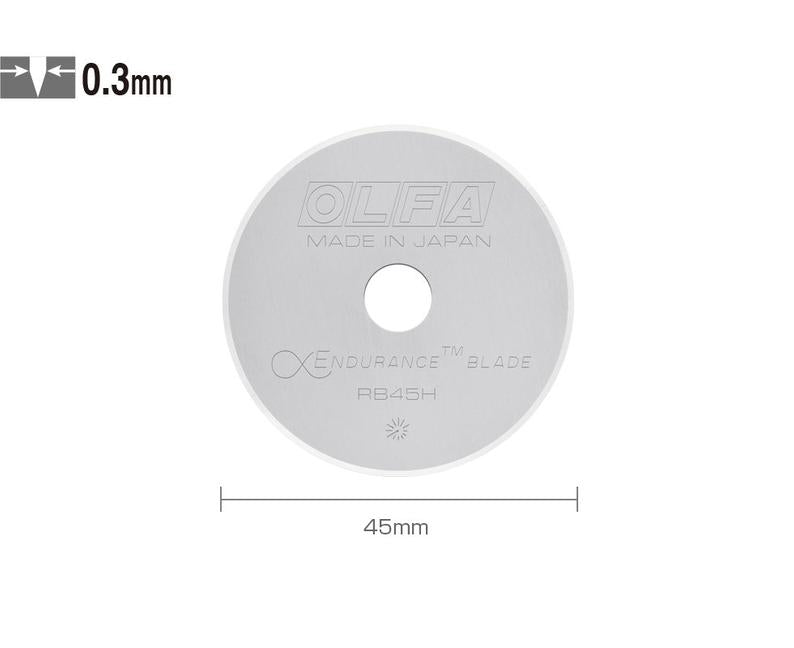 Olfa Endurance RB45H-1, circular cutter spare blade 45mm