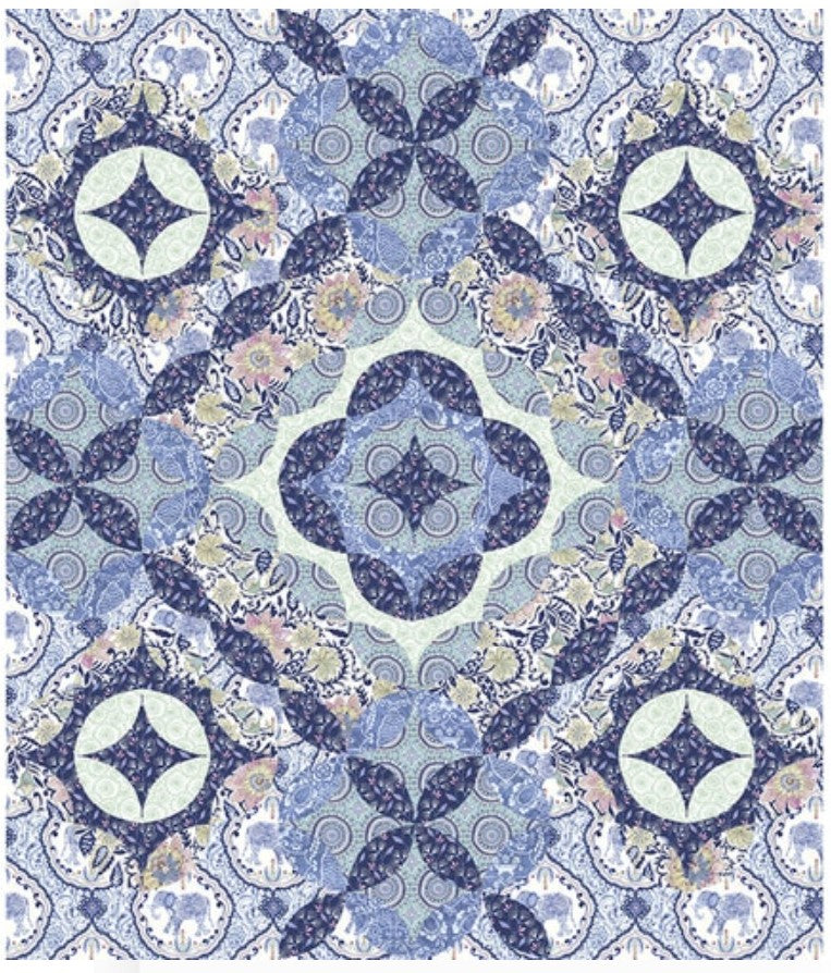 Moroccan Flowers Free Quilt Pattern