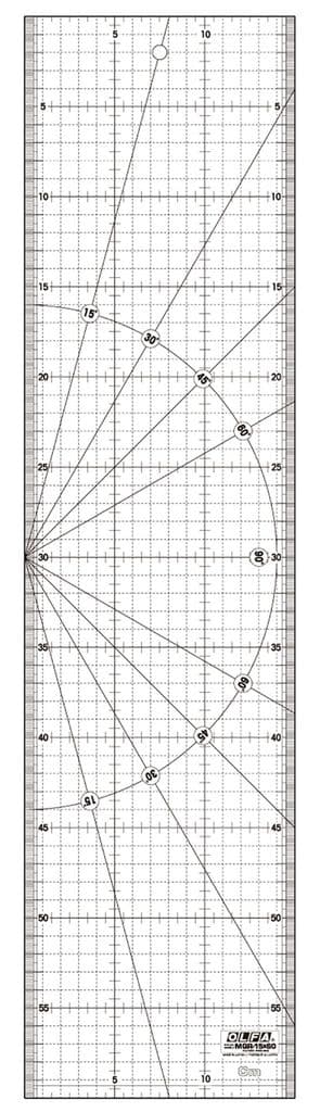 Olfa Frosted MQR-15X60 viivain 15x60 sentti