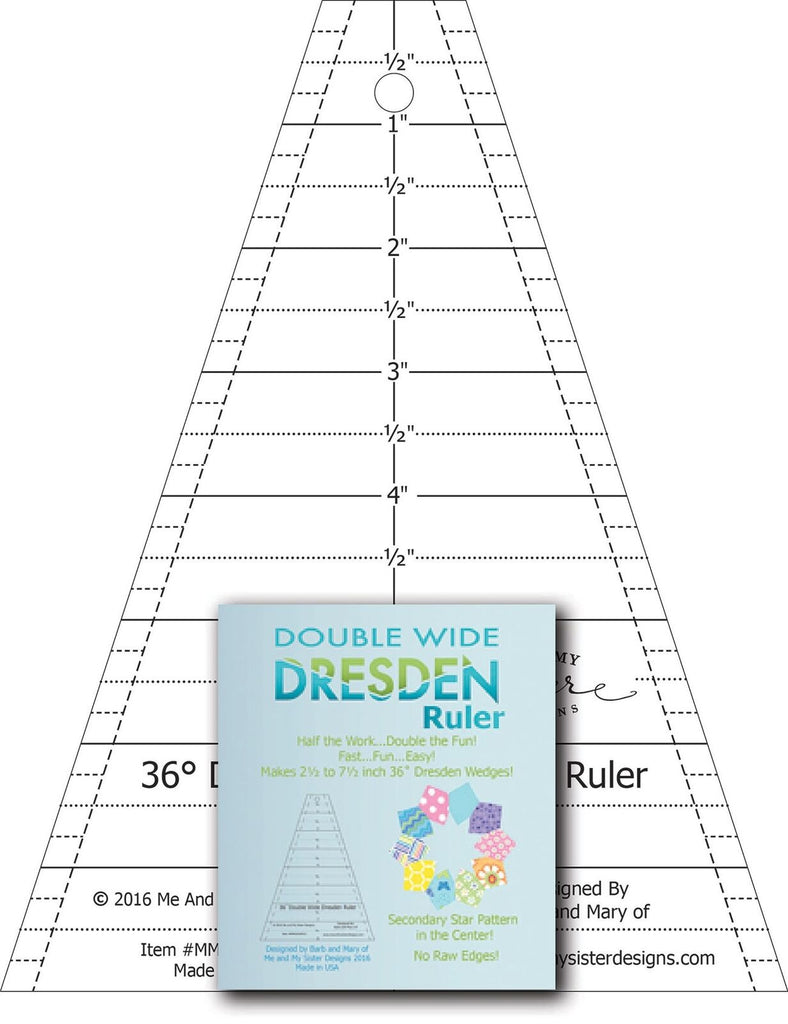 Double Wide Dresden Ruler, 36° – Tilkkunen