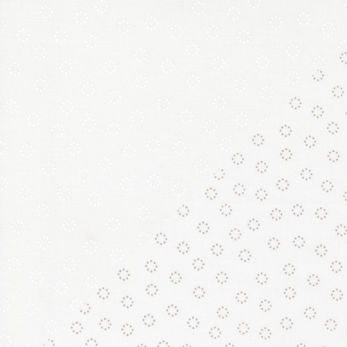 Sherri&Chelsi - Simply Delightful - Off White&White Daisy Dot 37644-31 puuvillakangas