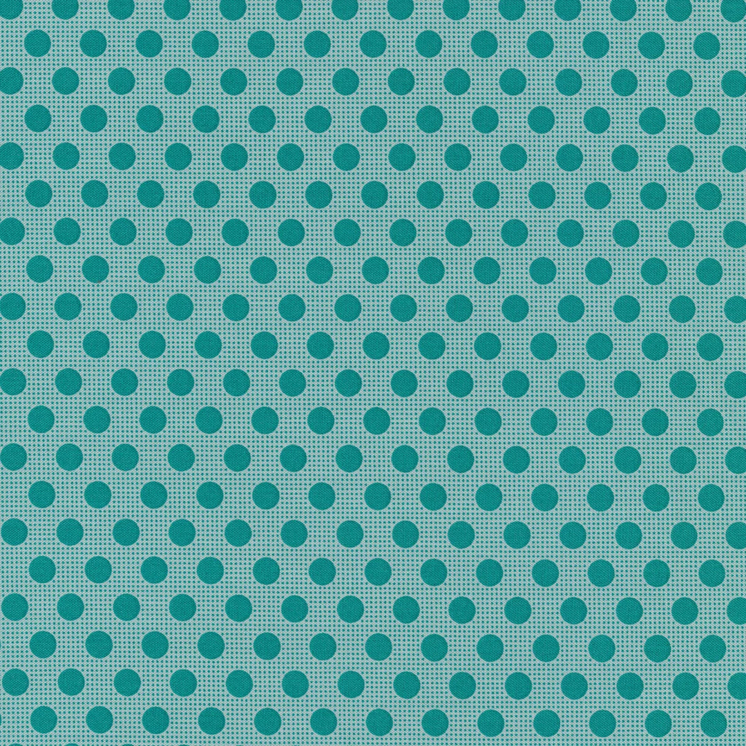 Tilda Medium Dots - 130030 Dark Teal puuvillakangas