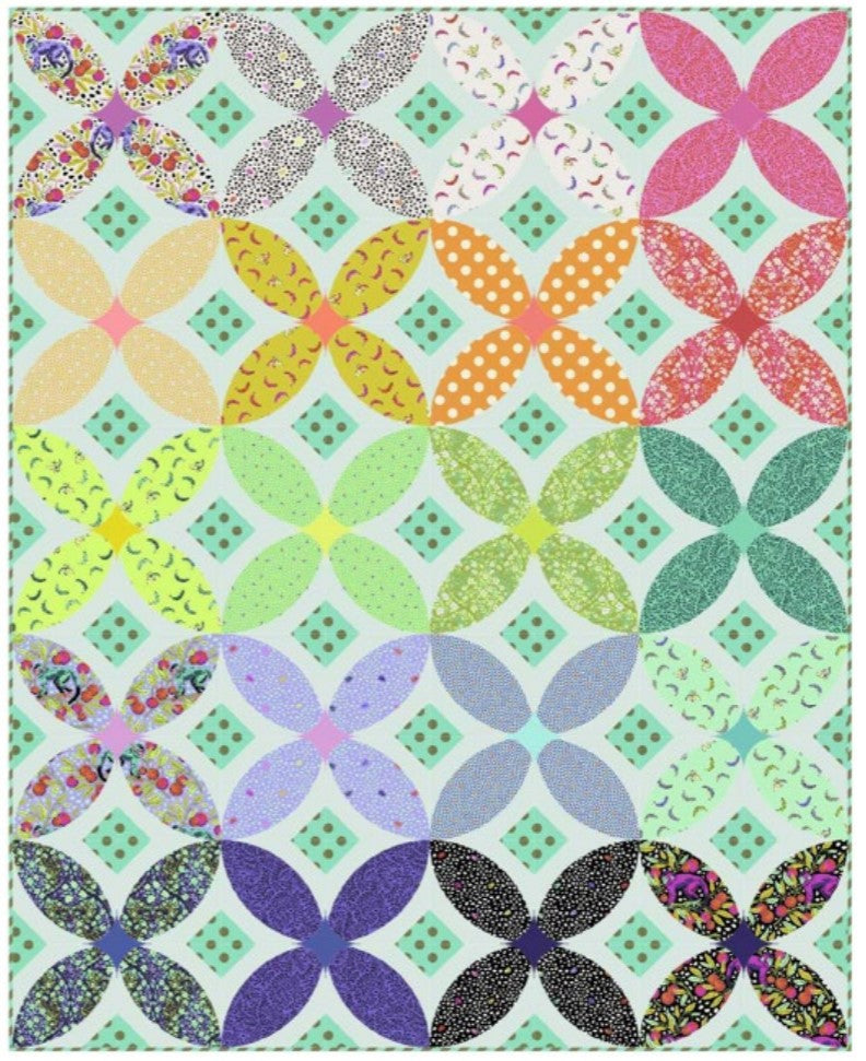 Tropical Flora Free Quilt Pattern